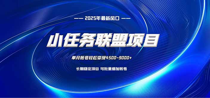 小任务联盟项目：一台电脑每天只需10分钟，轻松简单稳定-资源社·项目库