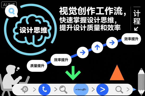 视觉创作工作流，快速掌握设计思维，提升设计质量和效率-资源社·项目库