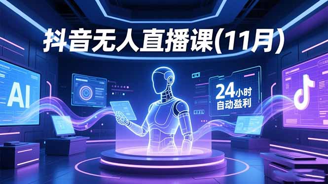 抖音无人直播课(11月-资源社·项目库